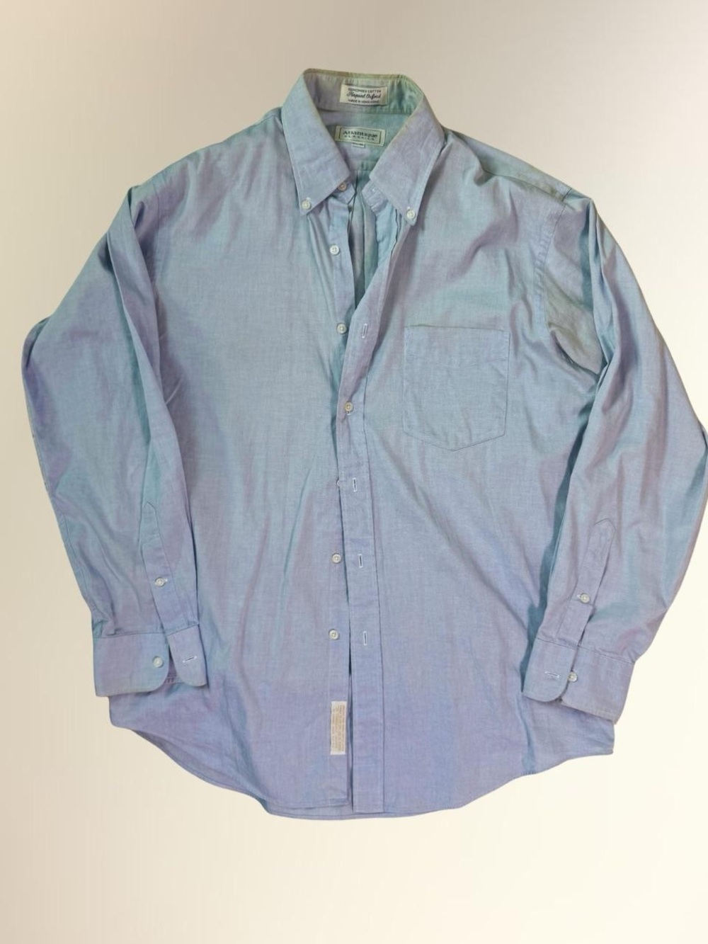 Antique Light Blue Button-Down Casual Shirt